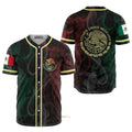 Mexico Symbol With Smoke Proud Baseball Jersey S-5XL