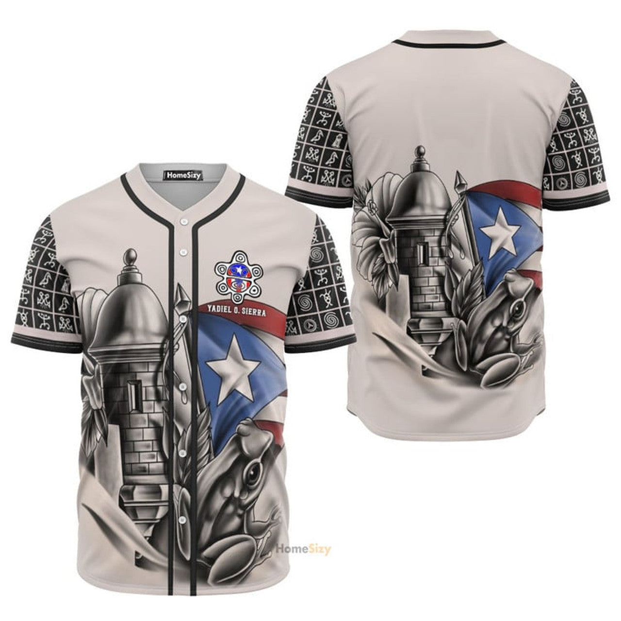 Custom Name Puerto Rico Coqui Taino Baseball Jersey S-5XL
