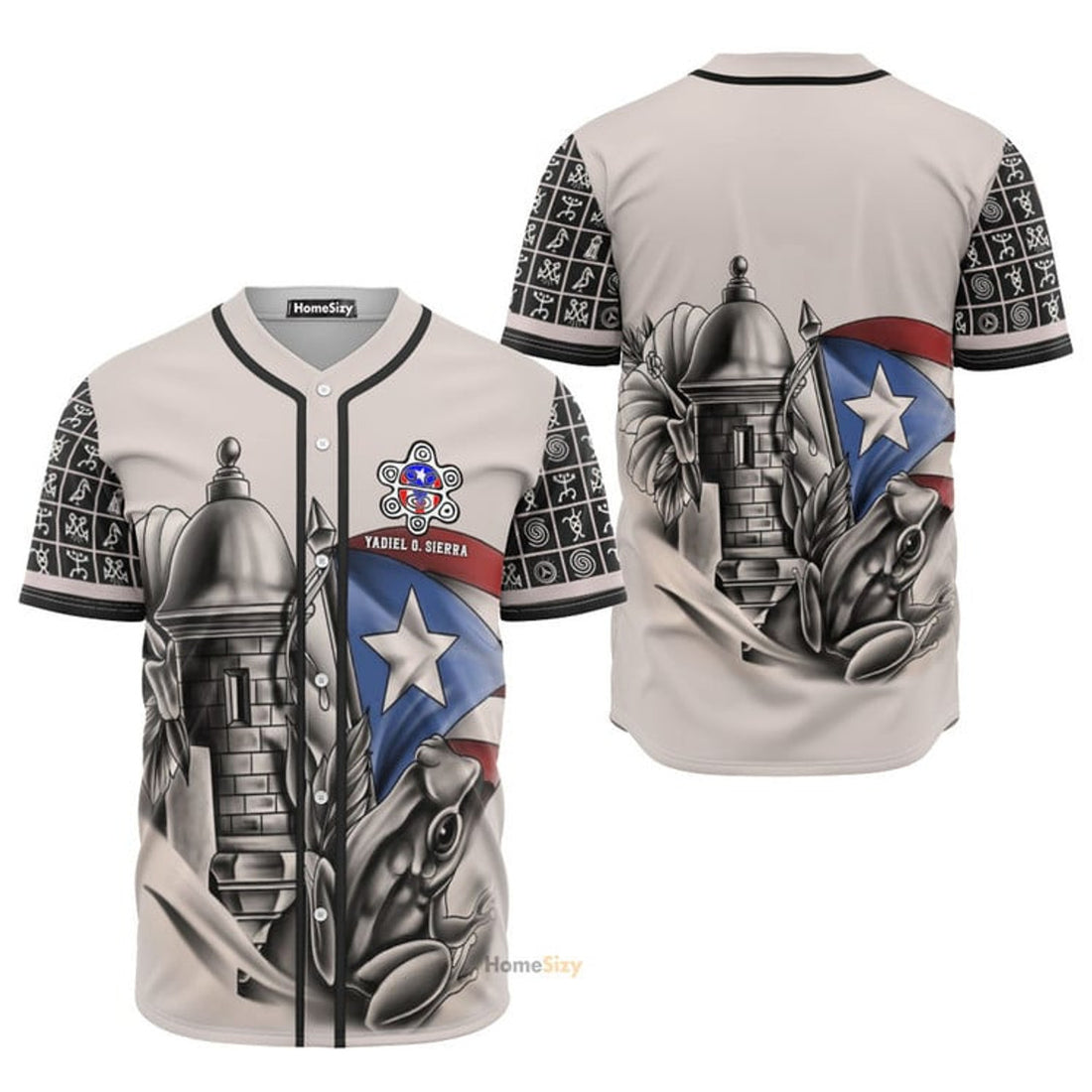 Custom Name Puerto Rico Coqui Taino Baseball Jersey S-5XL
