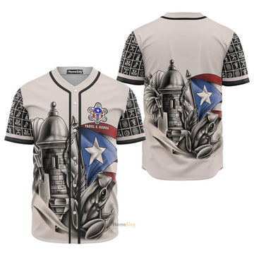 Custom Name Puerto Rico Coqui Taino Baseball Jersey S-5XL