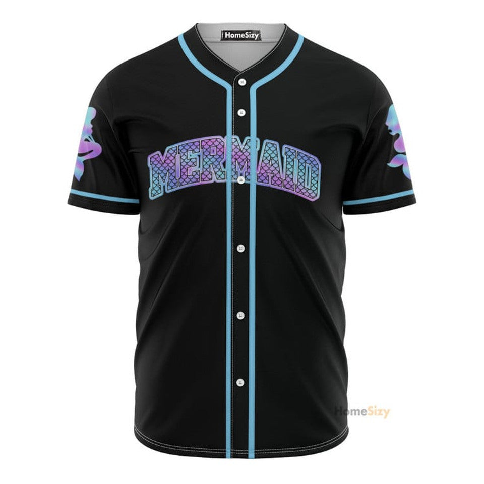 Hologram Mermaid Baseball Jersey S-5XL