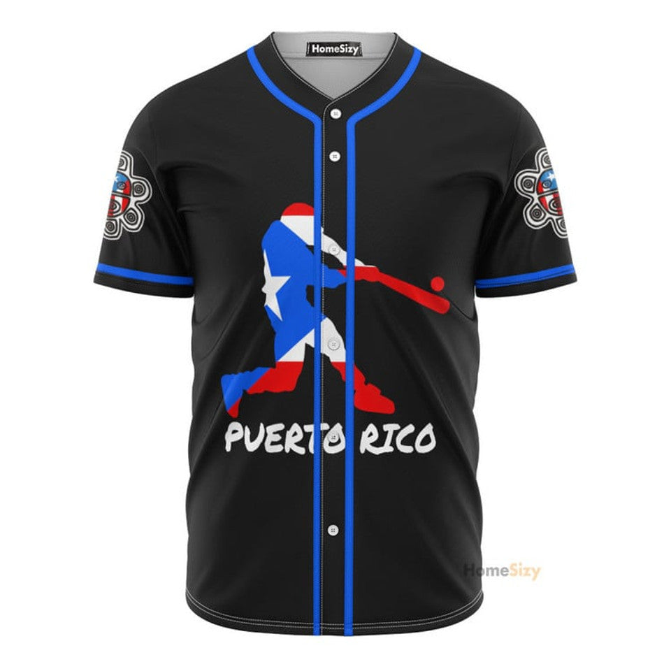 Personalized Puerto Rico Baseball Jersey Custom Name Baseball Jersey S-5XL