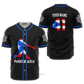 Personalized Puerto Rico Baseball Jersey Custom Name Baseball Jersey S-5XL