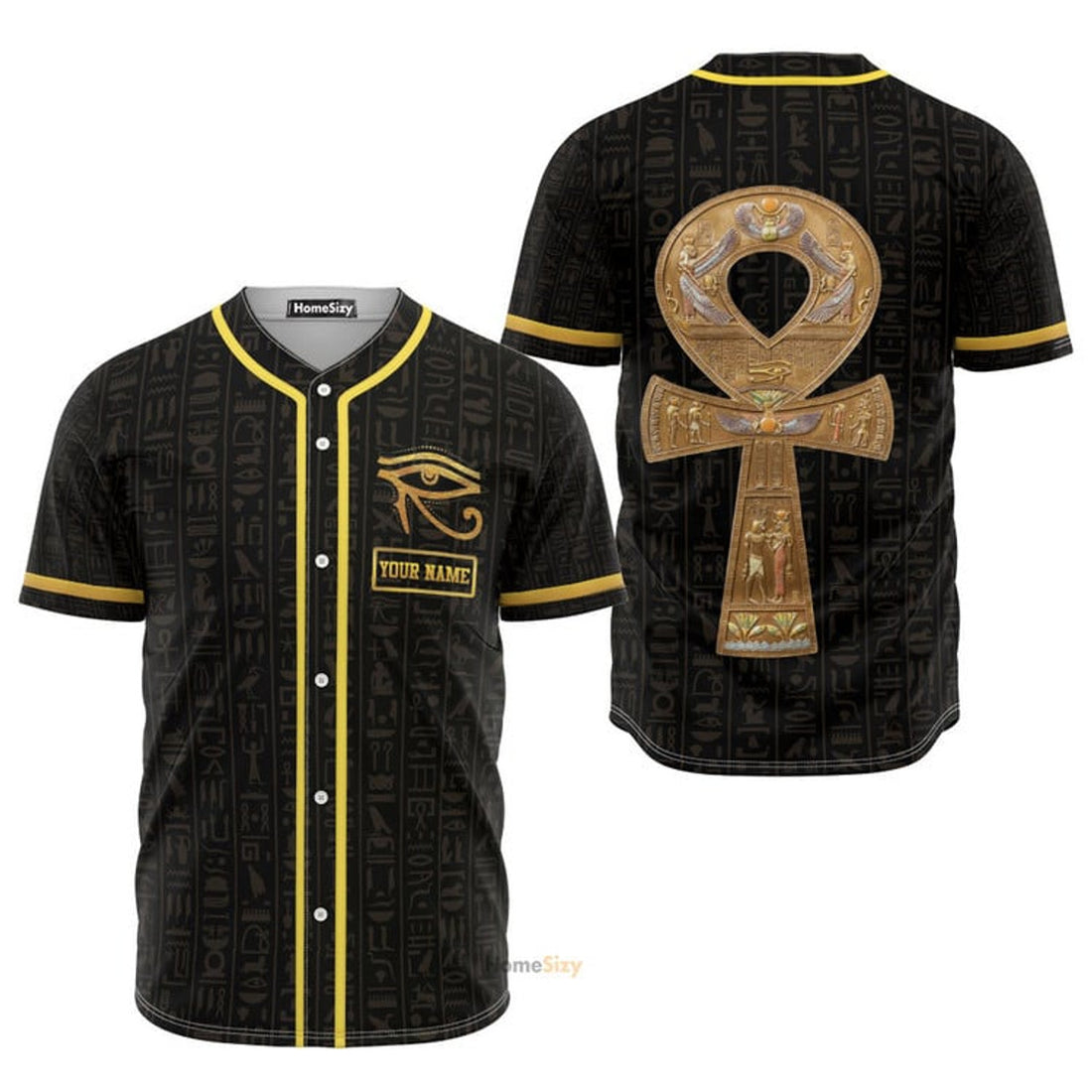 Custom Name Egyptian Mythology Baseball Jersey S-5XL