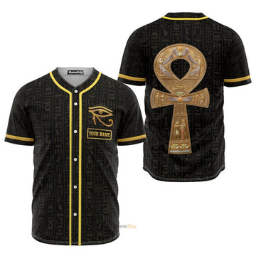 Custom Name Egyptian Mythology Baseball Jersey S-5XL