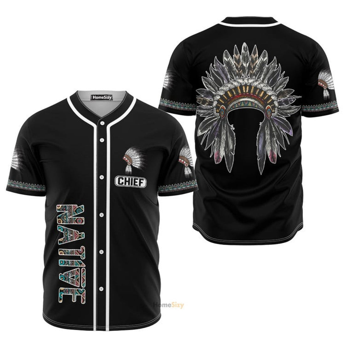 Custom Native American Feathers Baseball Jersey k1 S-5XL