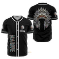 Custom Native American Feathers Baseball Jersey k1 S-5XL