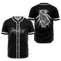 Jesus Christ Hand Black and White Baseball Jersey S-5XL