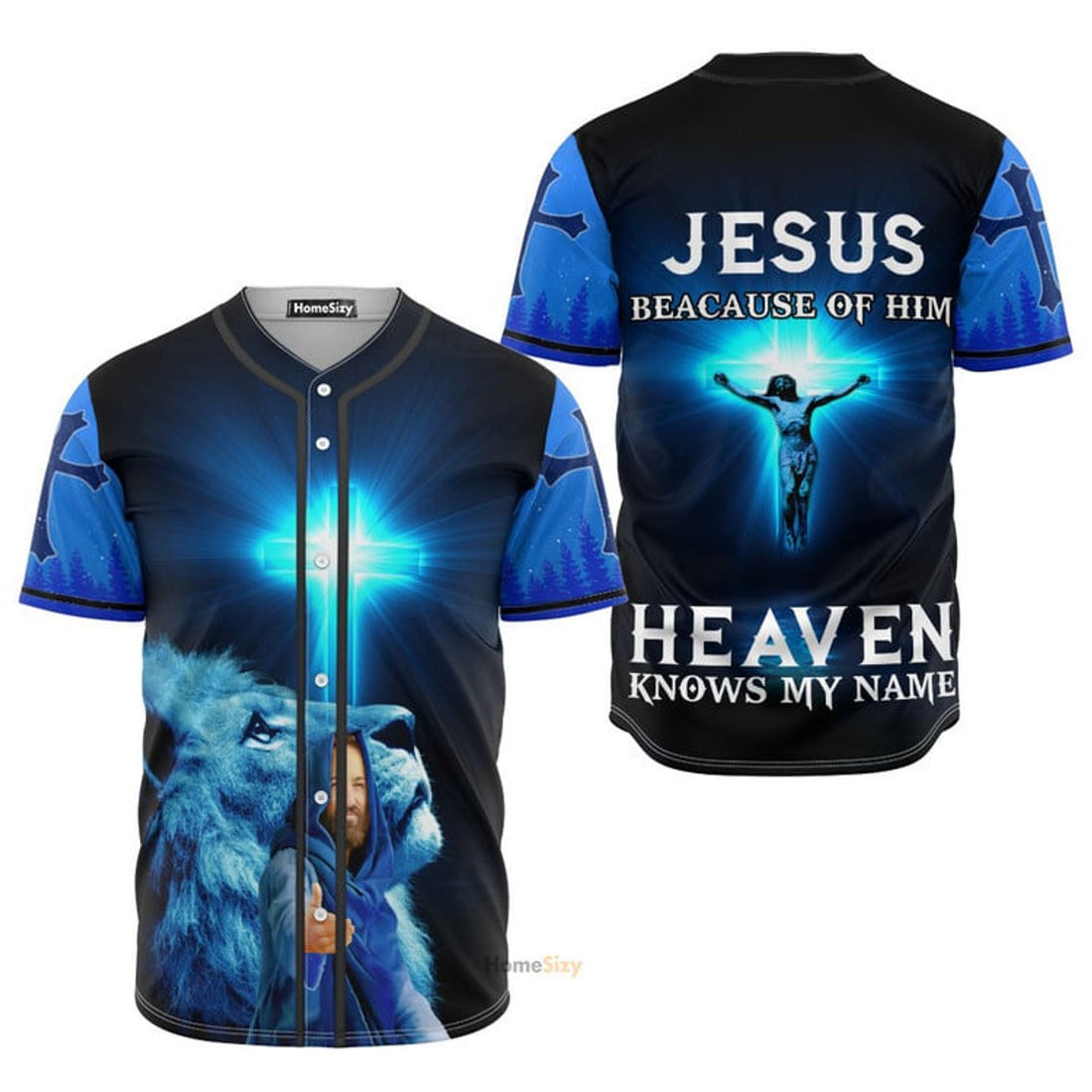 Jesus Heaven Knows My Name Baseball Jersey S-5XL