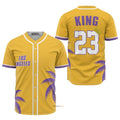 King of Los Angeles Yellow Baseball Jersey S-5XL