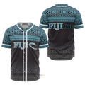 Fiji Rugby Fijian Tapa Pattern Baseball Jersey S-5XL