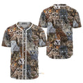 Awesome Owl Baseball Jersey S-5XL