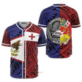 American Samoa Tonga Polynesian Pattern Baseball Jersey S-5XL