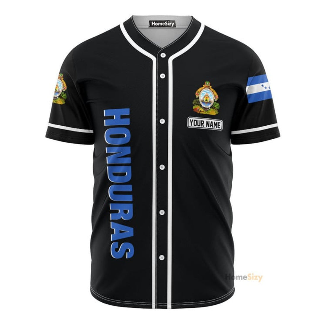 Custom Name Honduras Personalized Baseball Jersey S-5XL