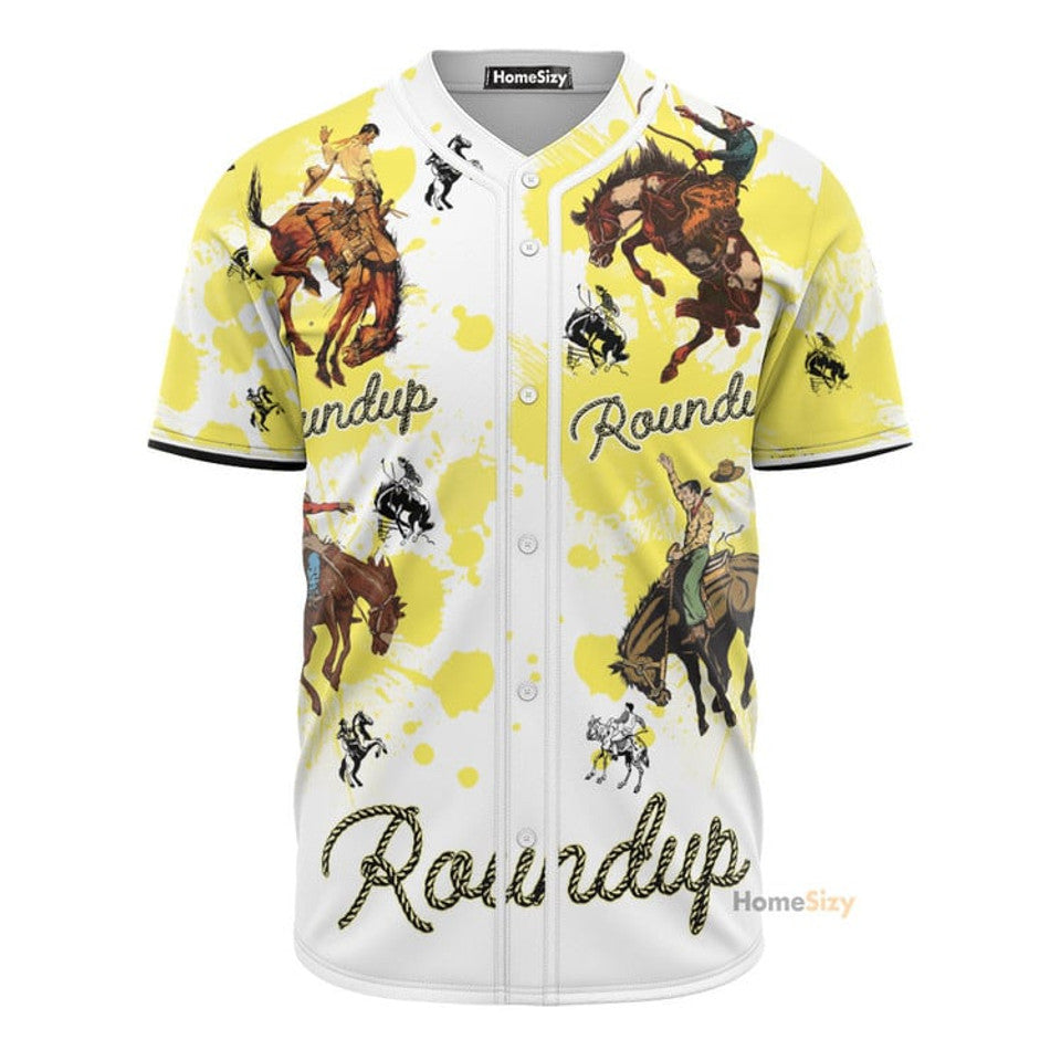 Rodeo Round Up Baseball Jersey S-5XL
