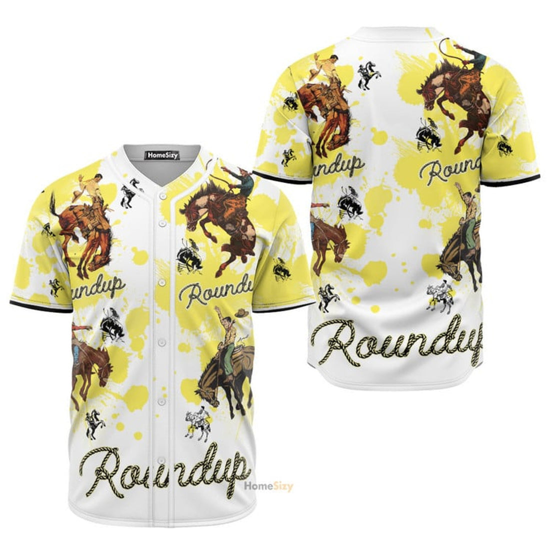 Rodeo Round Up Baseball Jersey S-5XL