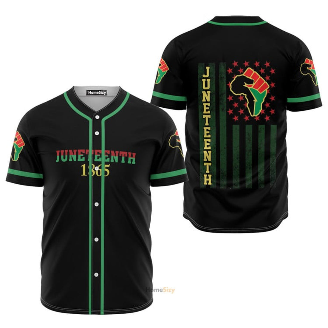 Juneteenth 1865 Baseball Jersey S-5XL