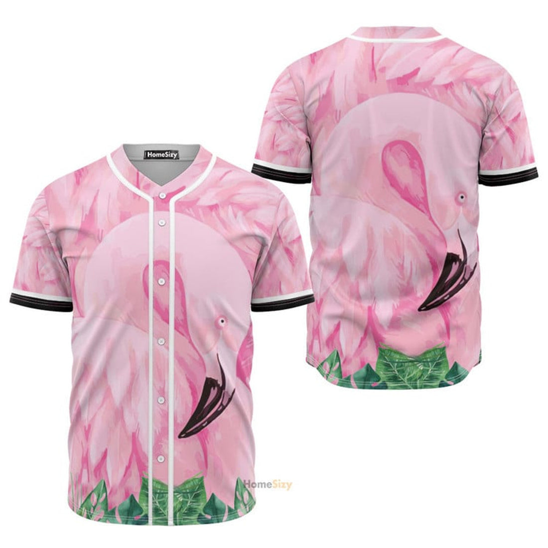 Flamingo Facade Baseball Jersey S-5XL