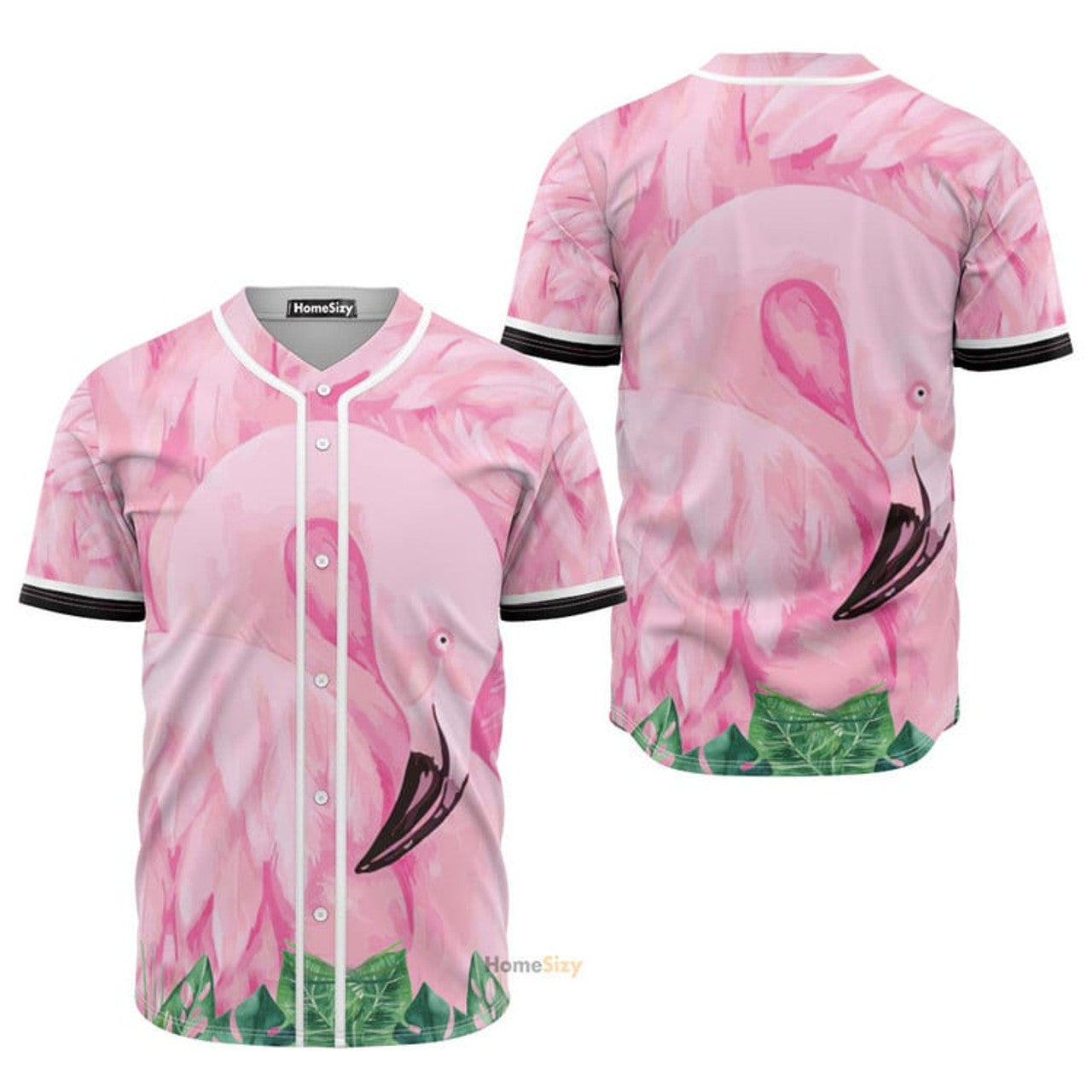 Flamingo Facade Baseball Jersey S-5XL