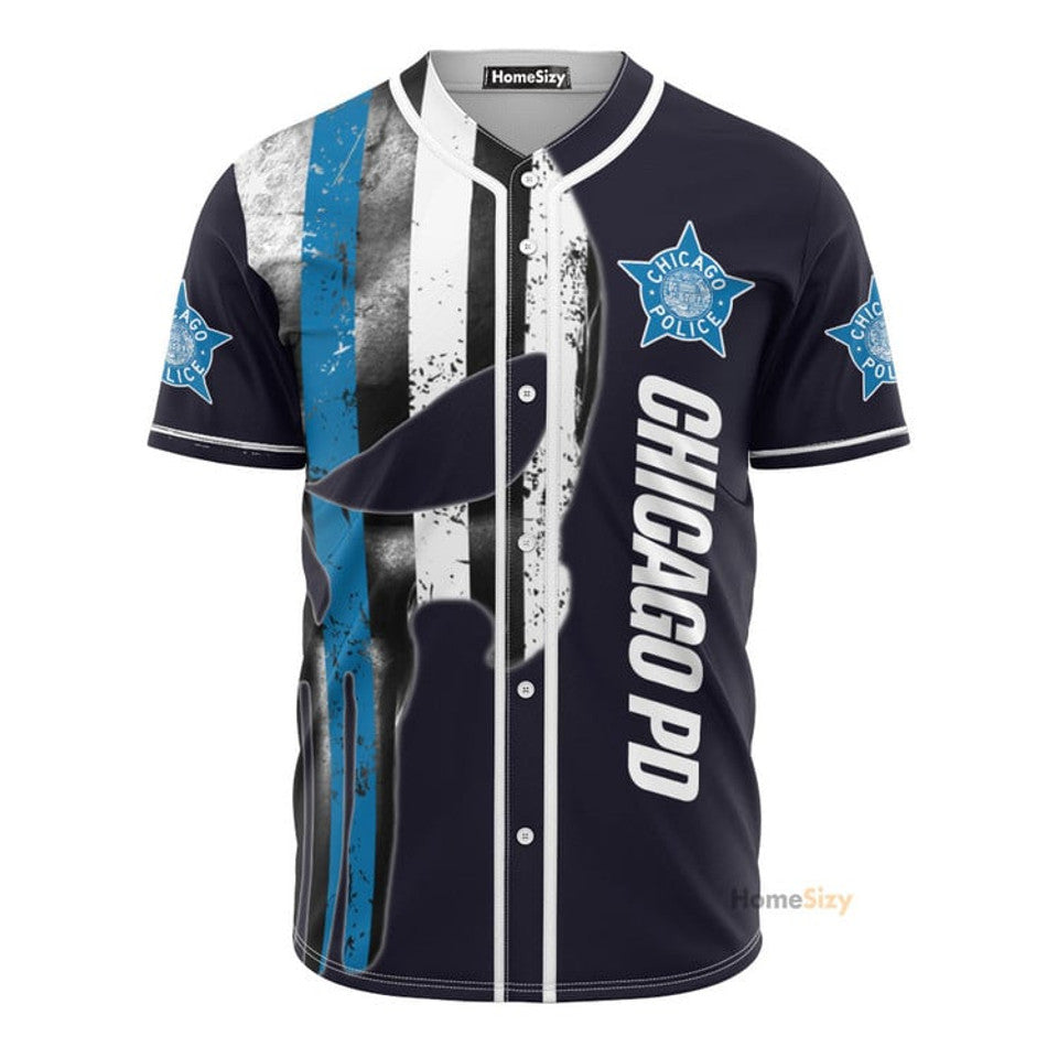 Chicago Police Department Baseball Jersey S-5XL