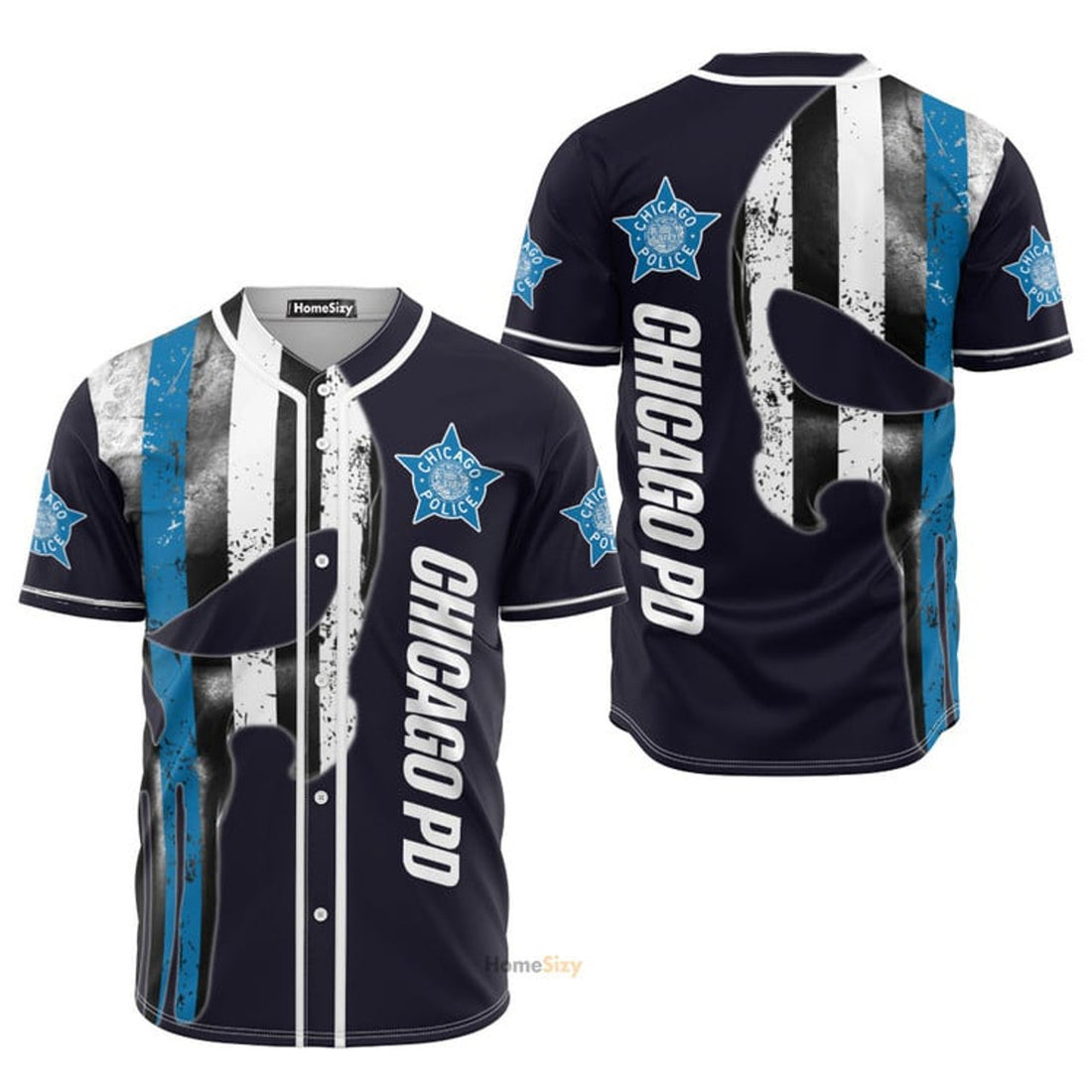 Chicago Police Department Baseball Jersey S-5XL
