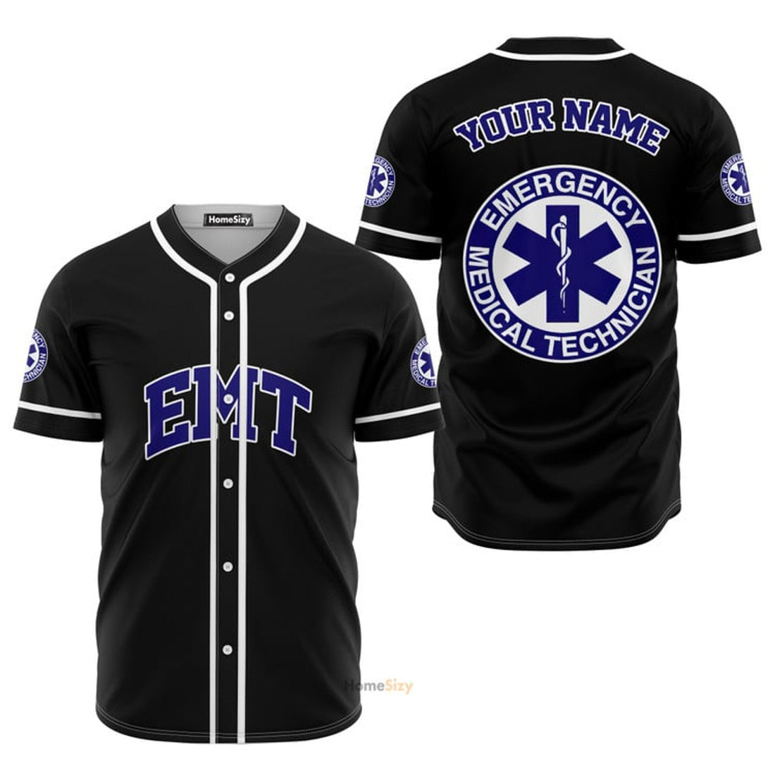 Custom Baseball Jersey EMT Emergency Medical Technicians Baseball Jersey S-5XL