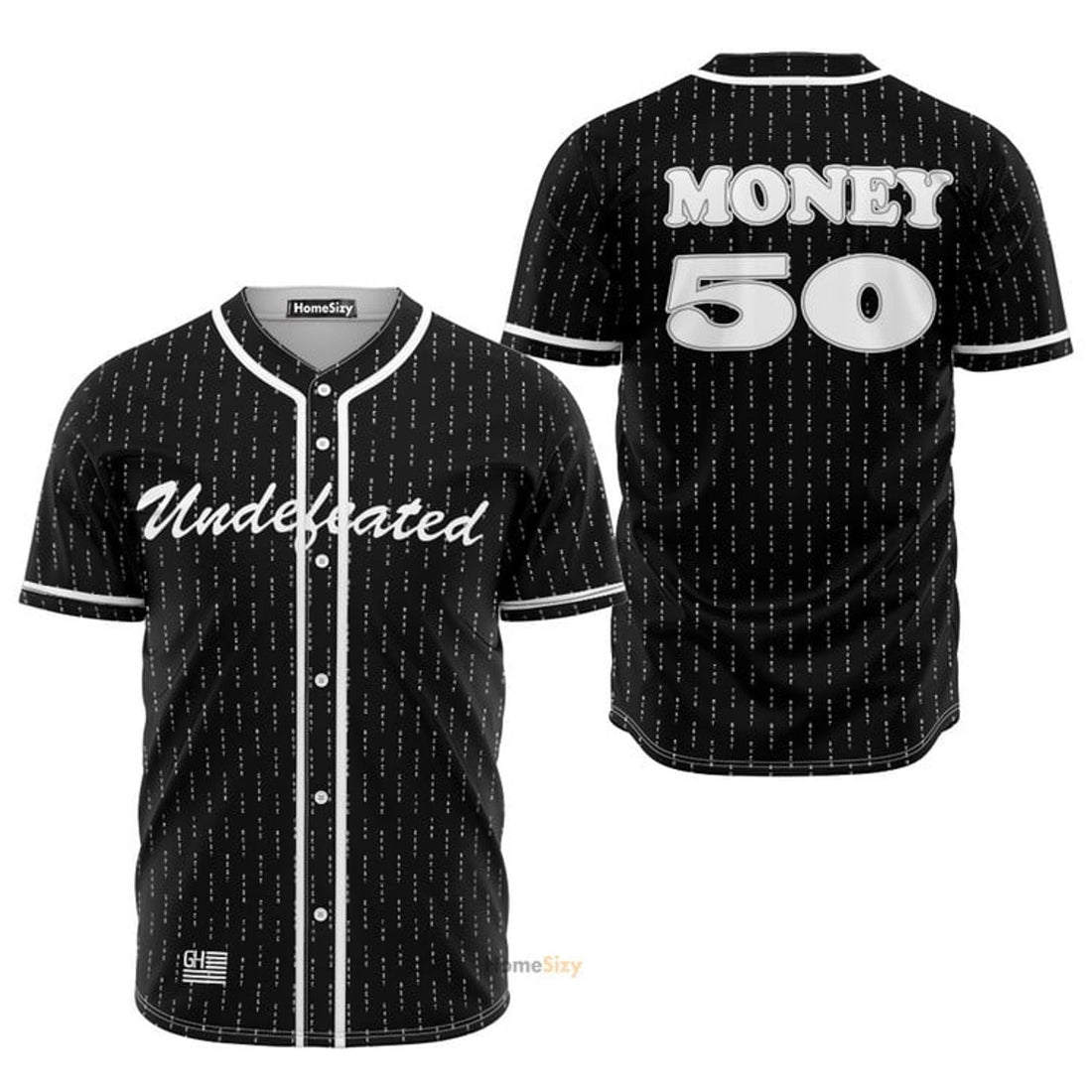 Undefeated Money Win Baseball Jersey S-5XL