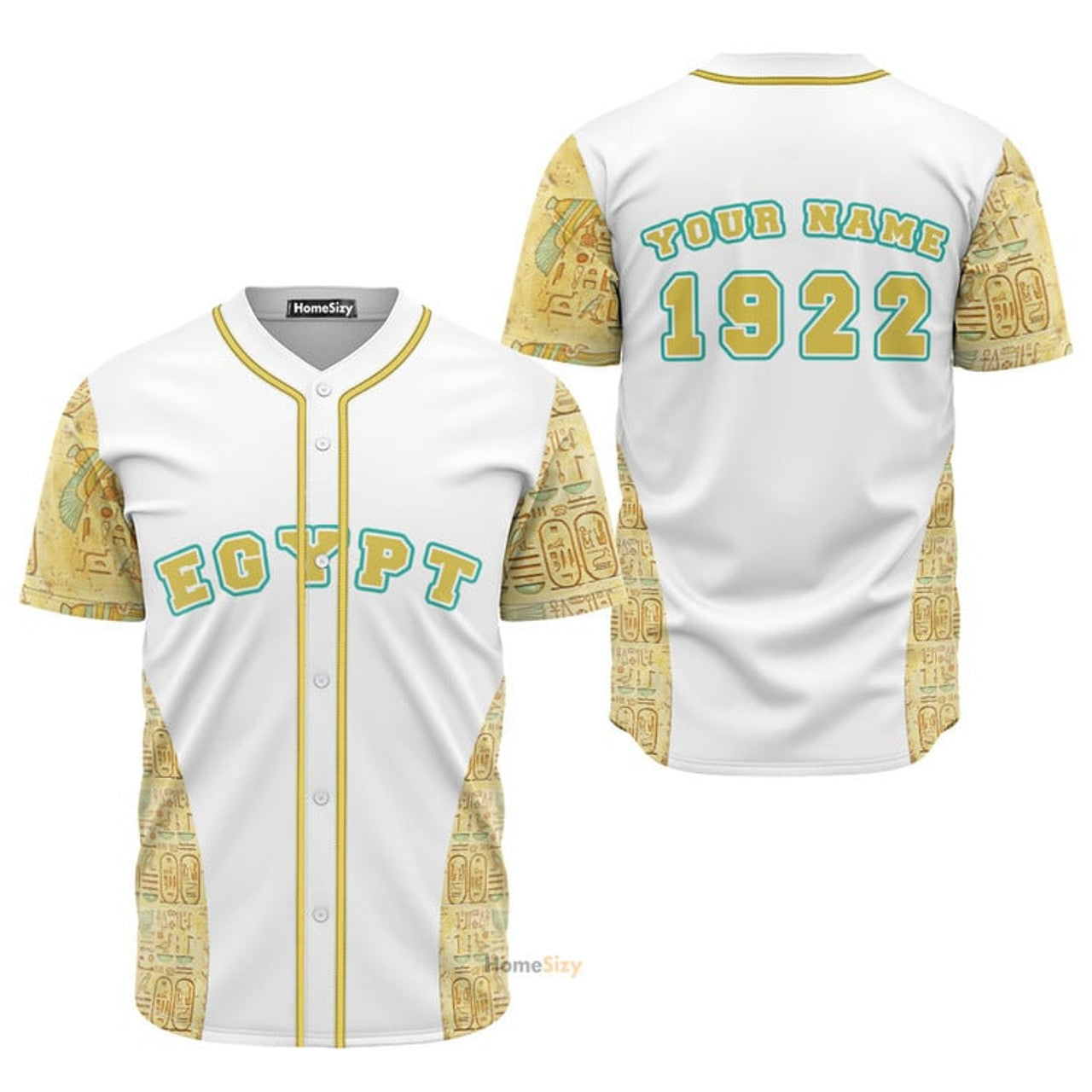 Custom Name Egypt Pattern Personalized Baseball Jersey S-5XL