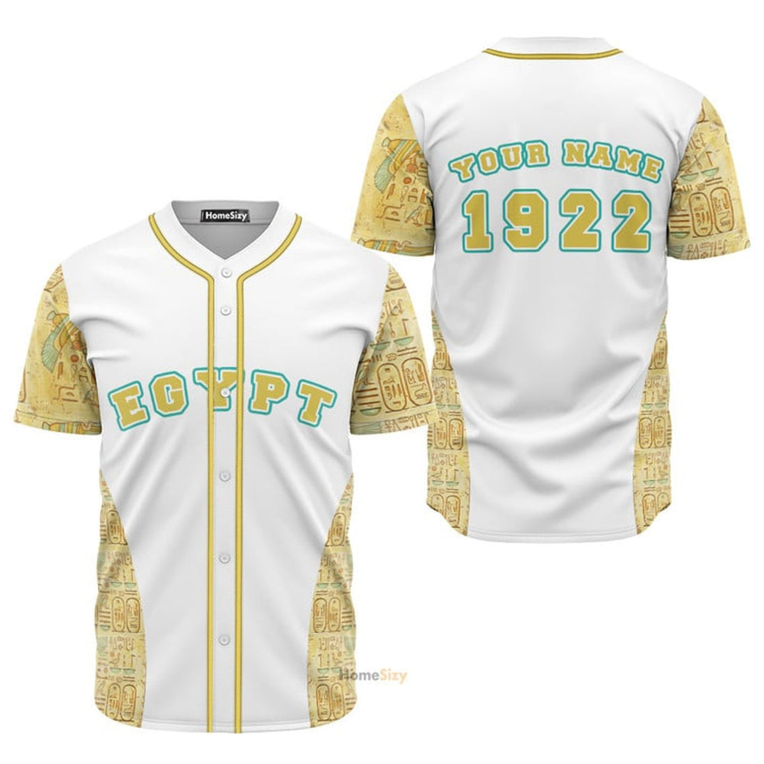 Custom Name Egypt Pattern Personalized Baseball Jersey S-5XL