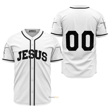 Custom Name Number Jesus Christian Baseball Jersey S-5XL