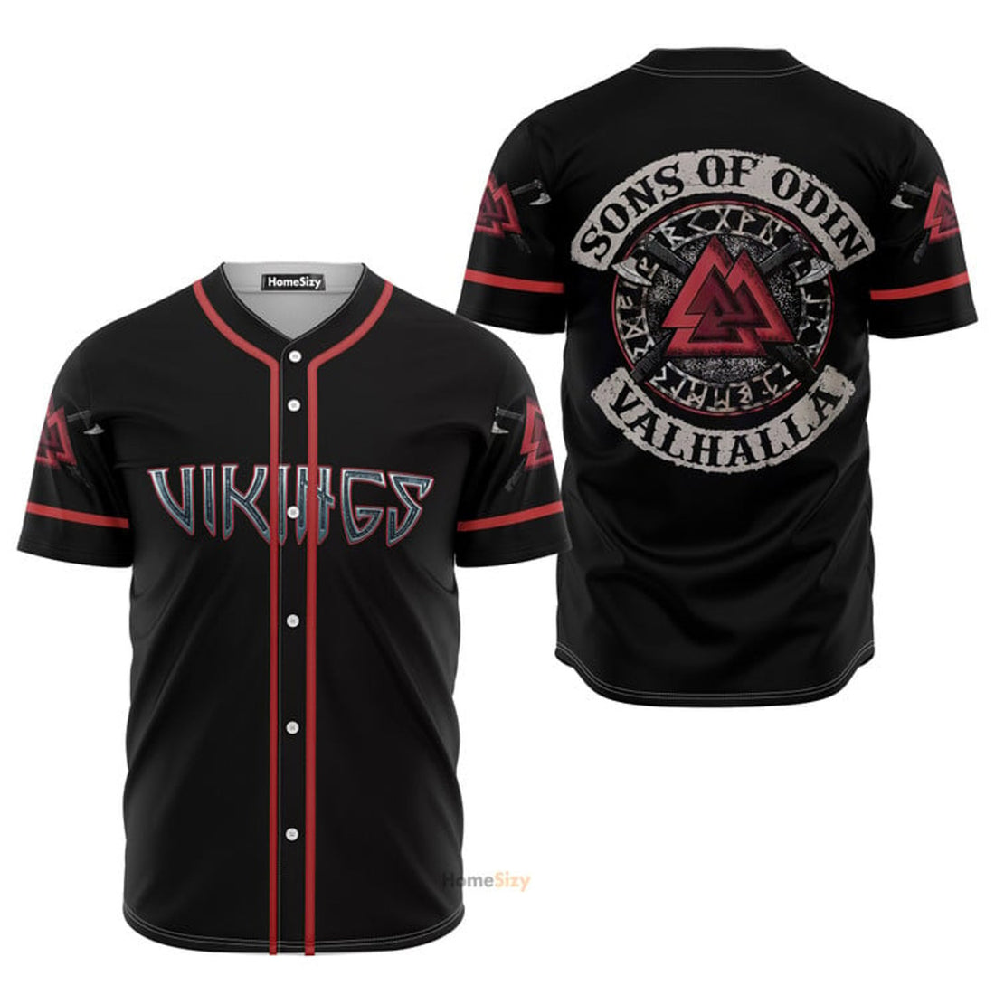 Sons Of Odin Viking Baseball Jersey S-5XL