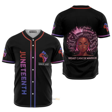 Custom Name Juneteenth Since 1865 In Pink Baseball Jersey S-5XL