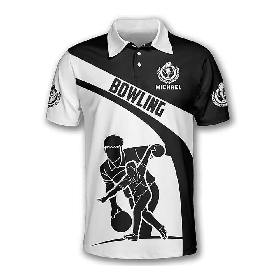 Custom I Play Bowling Because I Like It Men's Polo Shirt S-5XL