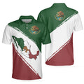 Mexico Map Patriotic Mexican Symbol Men's Polo Shirt S-5XL