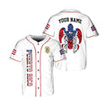 Personalized Puerto Rico Puerto Rican Flag Turtle Symbol White Baseball Jersey S-5XL