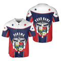 Personalized Name Panama Flag Coat of Arms Symbol Baseball Jersey S-5XL