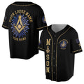 Freemason Symbol Custom Lodge Name Number 3D Baseball Jersey Size S-5XL