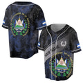 Personalized Name Dark Blue El Salvador Baseball Jersey Shirt S-5XL