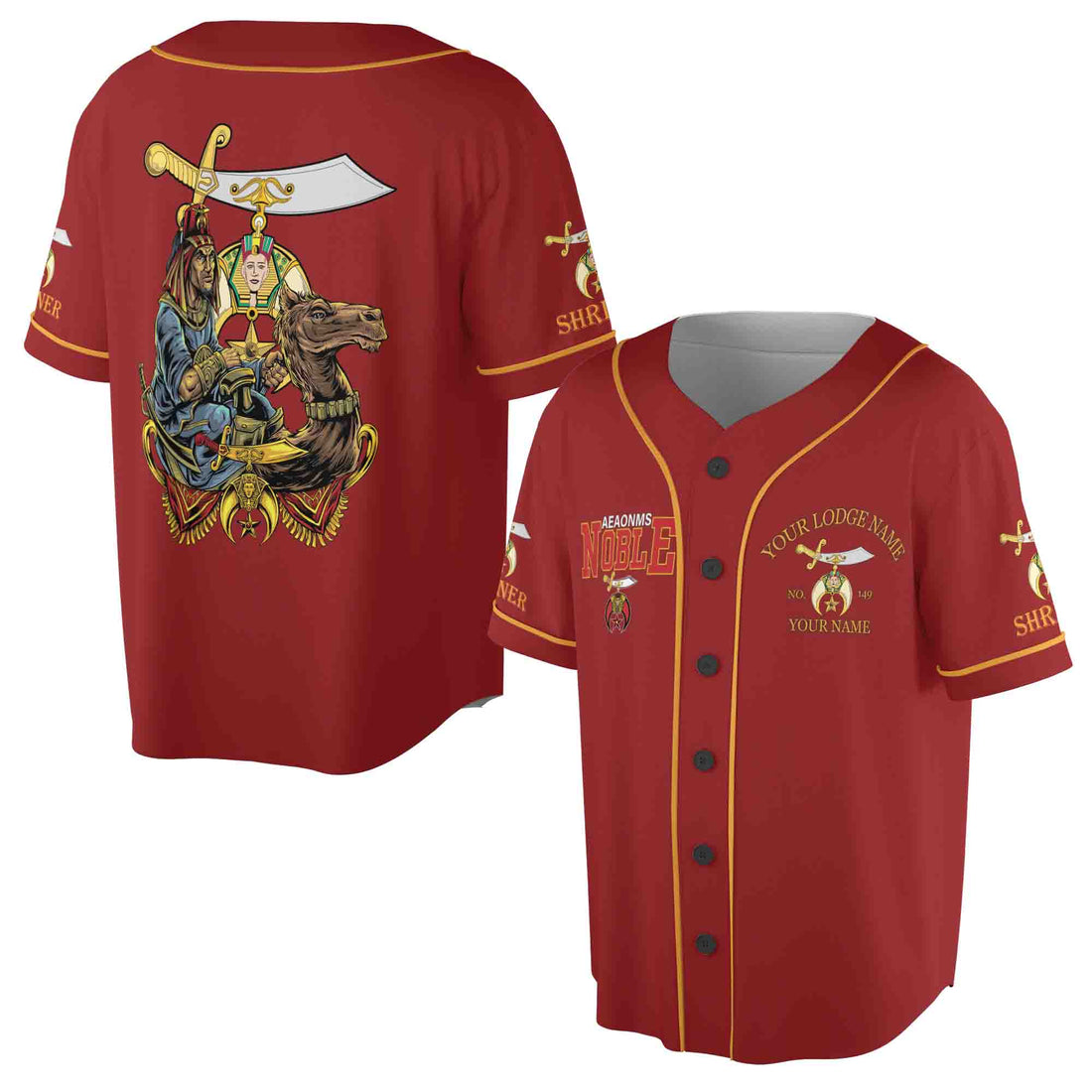 Personalized Customized Proud To Be Shriners 3D Baseball Jersey Size S-5XL