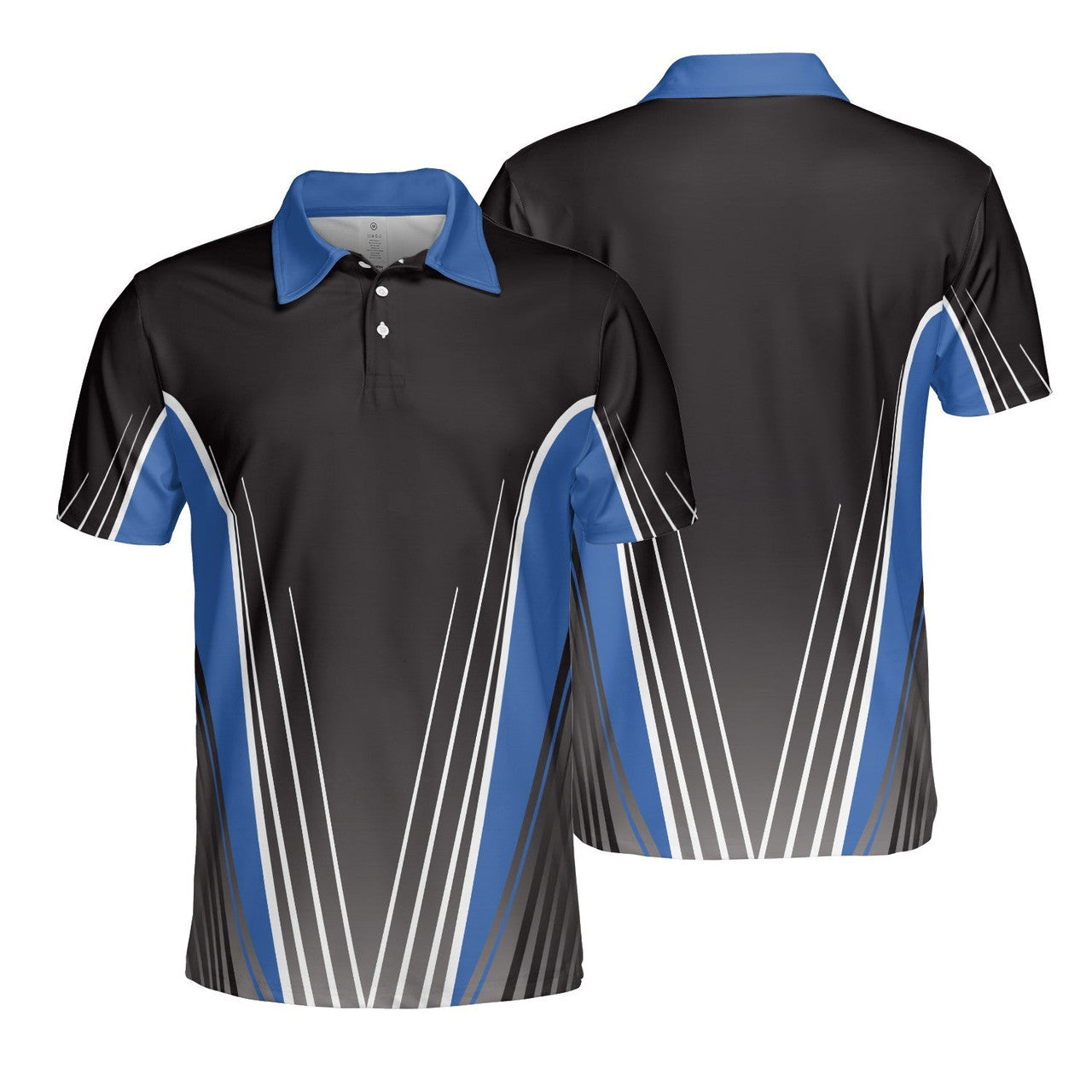 Steve Longtin Short Sleeve Navy Black Men's Polo Shirt Perfect Gift for Golfers