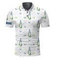 Personalized Golf Name Pattern Apparel Men's Polo Shirt Sports Gift for Him