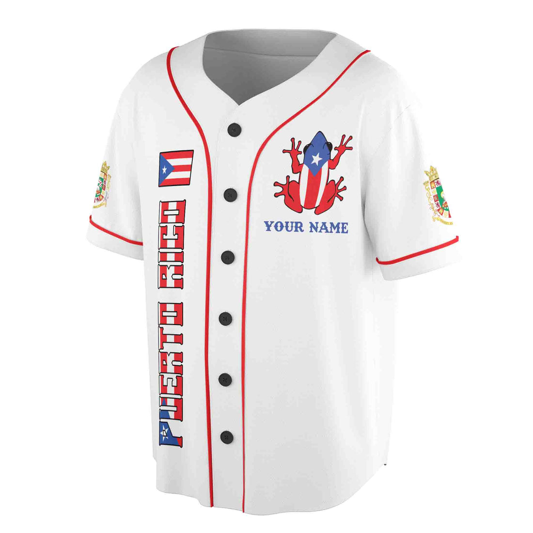 Custom Puerto Rico Baseball Jersey Shirt White Puerto Rico Baseball Jersey S-5XL