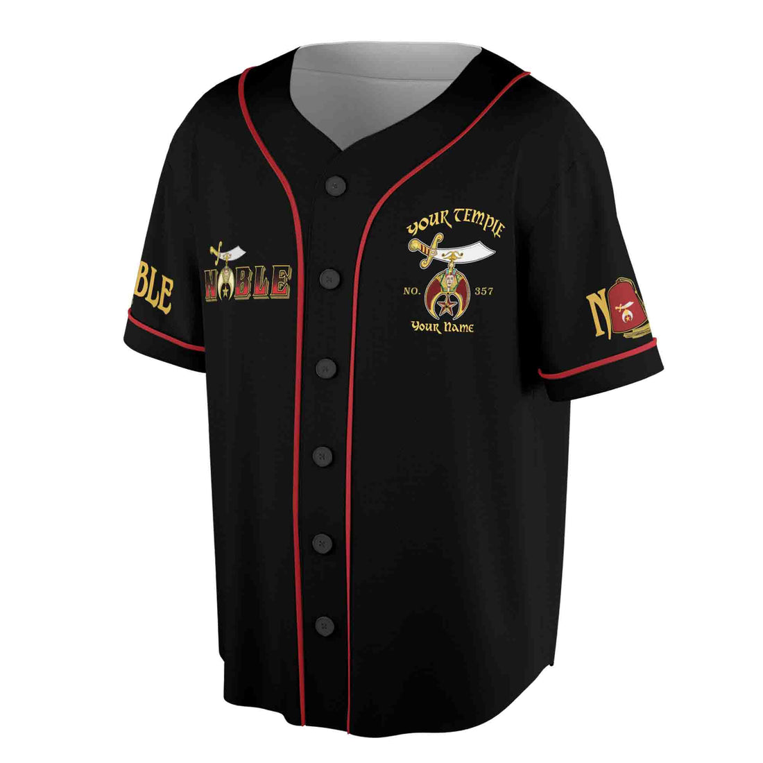 Custom Your Name, Temple Noble Shriners Ride Clyde Camel 3D Baseball Jersey Size S-5XL