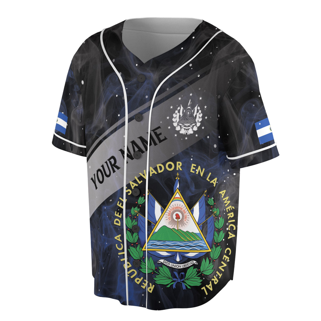 Personalized Name Dark Blue El Salvador Baseball Jersey Shirt S-5XL