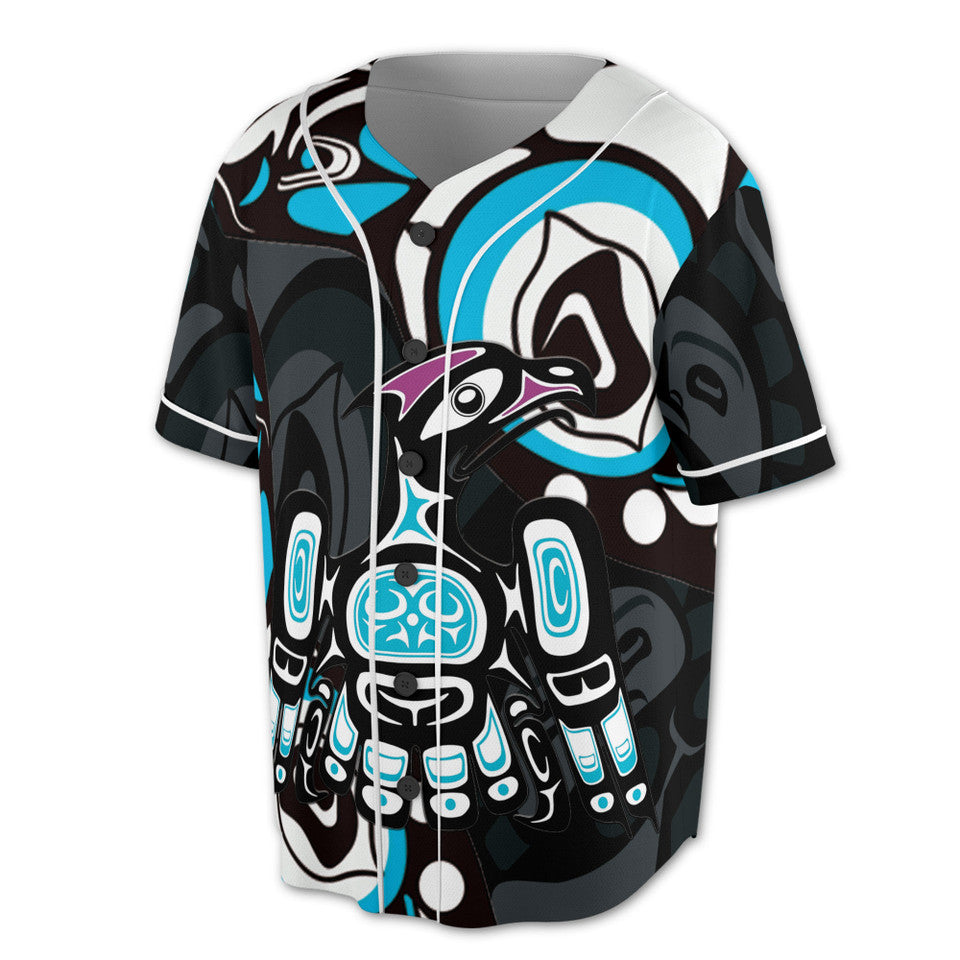 Art Spirit Blue Bird Haida North Coast Baseball Jersey S-5XL