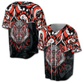 Art Spirit Wolf Haida North Coast Baseball Jersey S-5XL
