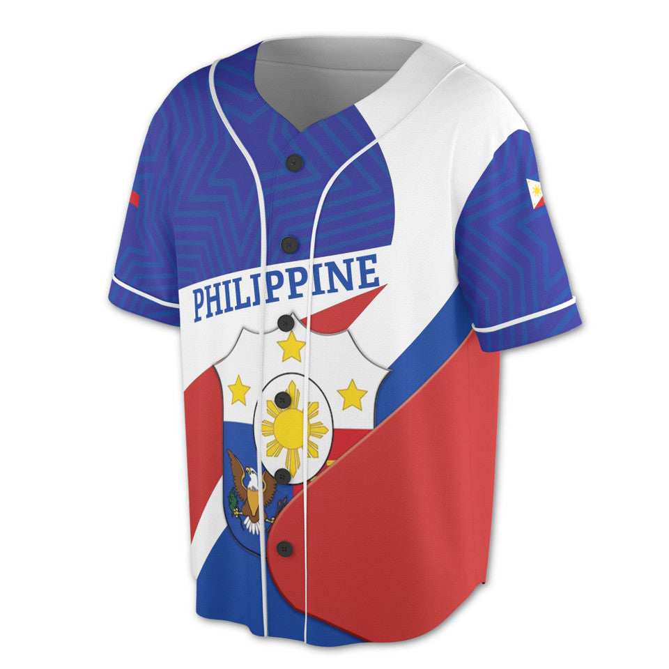 Republic of the Philippines Flag Baseball Jersey S-5XL