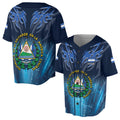 Personalized El Salvador Coat of Arms Baseball Jersey S-5XL