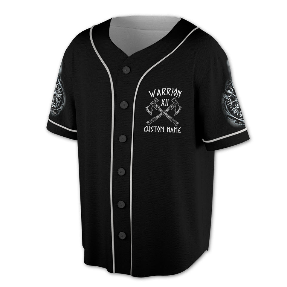 Custom Victor of Valhalla Viking Skull Jersey Baseball Jersey S-5XL