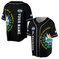Personalized Name Black El Salvador Baseball Jersey Shirt S-5XL